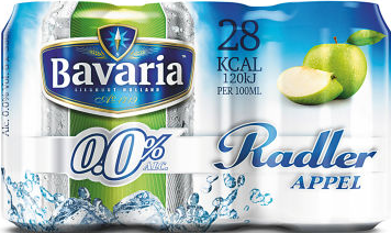Bavaria 0.0% Radler Appel set van 6 blikjes x 33cl